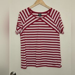 Women's Striped Top - Red and White